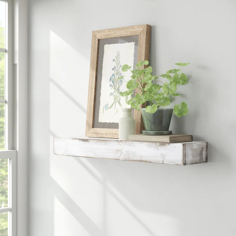 Killion Pine Solid Wood Floating Shelf | Wayfair Professional