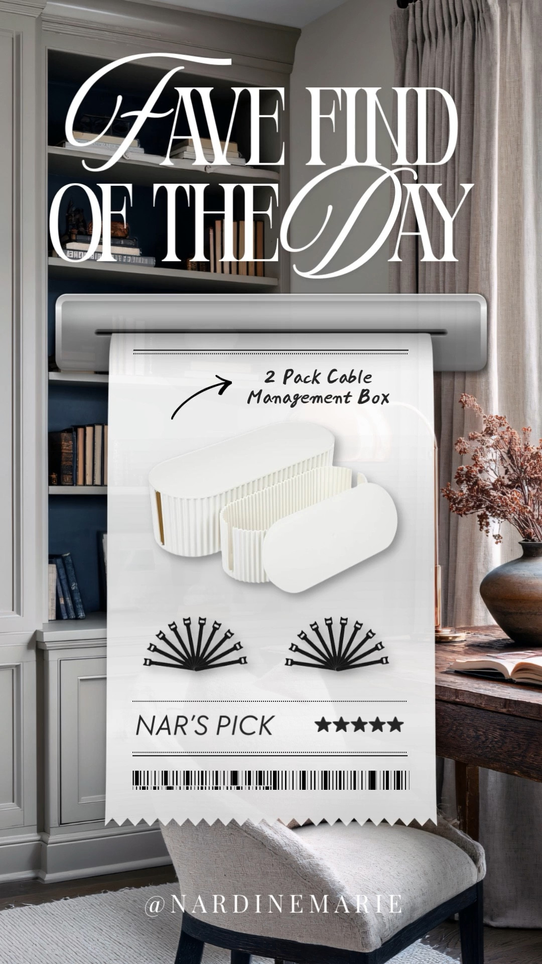 These cable management boxes hide power strips, cords & chargers all in one sleek, neutral design!
Comes as a 2-pack & super easy to style on shelves, consoles, or behind furniture 👏🏼

Perfect for living rooms, offices, bedrooms & even nurseries when you want a clean, polished look without exposed cords
Shop it on my LTK! 

cable management box, cord organizer, home organization find, neutral home decor, modern home accessory, living room organization, office organization, shelf styling

#HomeFinds #AmazonHome #NeutralHome #HomeOrganization #OrganizedHome #InteriorDetails #HomeEssentials #ModernHome #MinimalHome #LTKHome #HomeStyling 

#LTKGiftGuide #LTKFindsUnder100 #LTKFindsUnder50