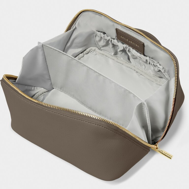 Medium Makeup and Wash Bag in Mink | Katie Loxton Ltd. (UK)