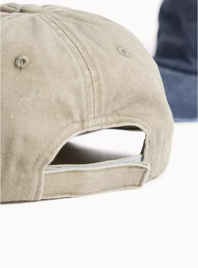 Khaki & Blue Caps 2 Pack 3-5 years | Tu Clothing