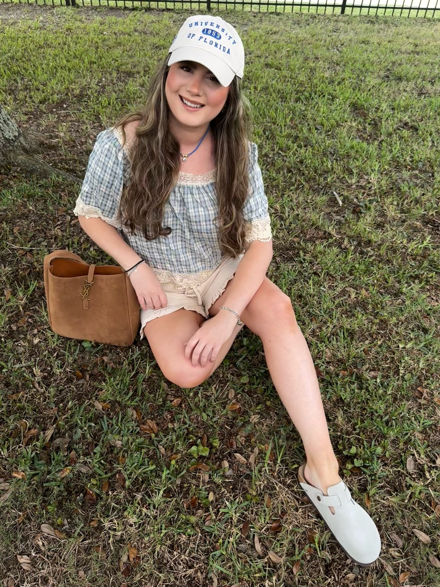 Really liked this outfit this past weekend💙🤎 neutral and casual gameday look 


Gameday style / gameday outfit / Amazon head to toe / Amazon fashion / Amazon style / Amazon finds / fall style / fall fashion / suede bucket bag / suede bag / Ysl bag / Ysl bucket bag / DHgate find / free people lookalikes / ruffle linen shorts / mules

#LTKSeasonal #LTKdayinmylife #LTKootd