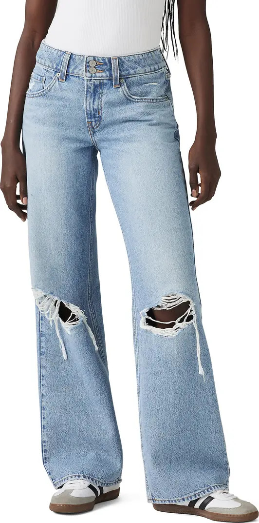 Ripped Superlow Wide Leg Jeans | Nordstrom Rack