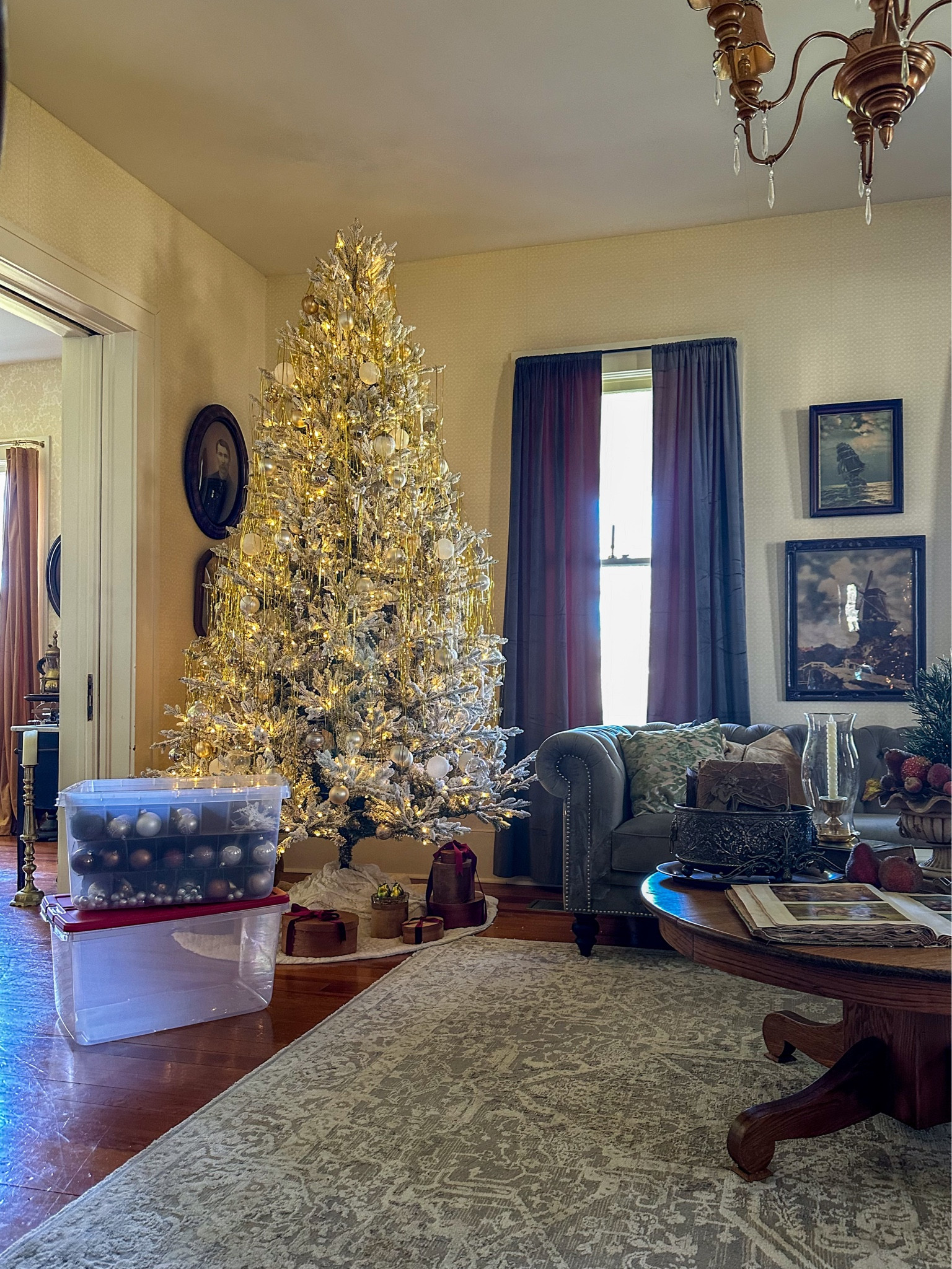 I organize all of my Christmas ornaments and even some decor into plastic bins with dividers. I like the ability to stack the bins on top of each other and not having to worry about the ornaments being crushed in a soft bin  

#LTKSeasonal #LTKhome