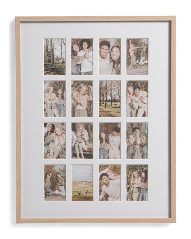 13.5x17.5 Matted To 2x3.5 Insta Photo Collage Wall Frame | TJ Maxx
