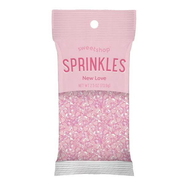 Sweetshop Pink Sprinkle Mix New Love Dessert Sprinkles & Decorations 2.5oz - Walmart.com | Walmart (US)