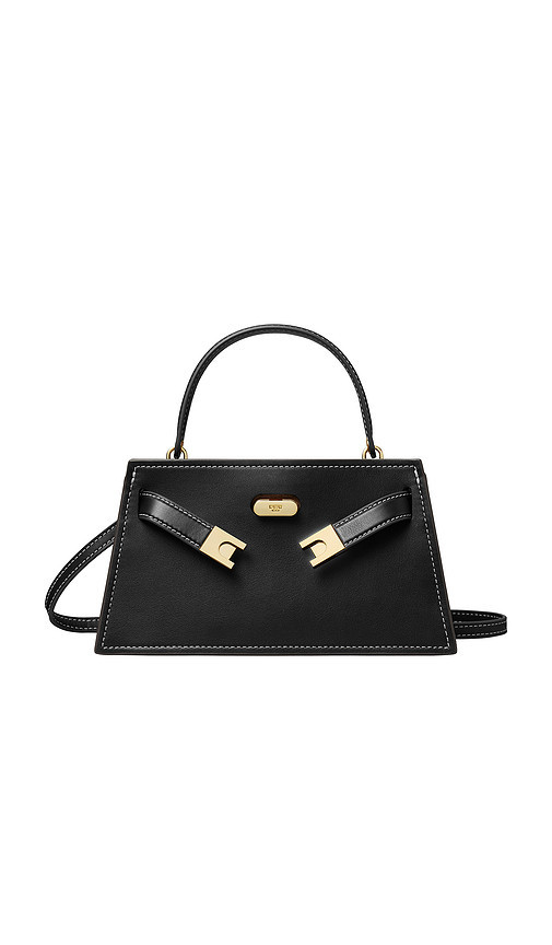Tory Burch Lee Radziwill Pebble Mini Top Handle Bag in Black. | Revolve Clothing (Global)