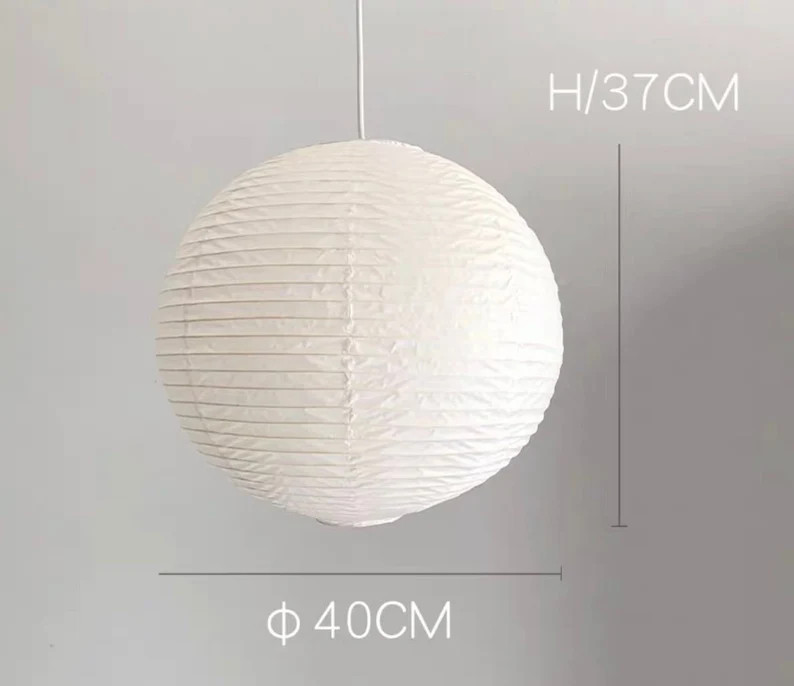 Noguchi Wabi Sabi Inspired Paper Japanese Style Shape, Denmark and Scandinavian ,Hanging Lamp and... | Etsy (US)