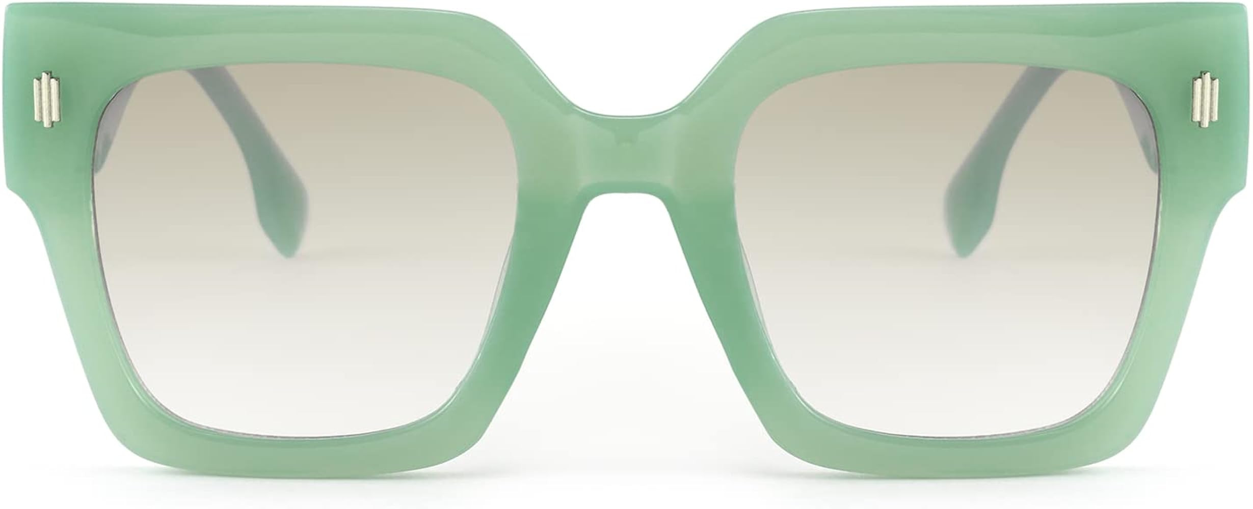 Big Square Sunglasses for women men, UV400 Protection Vintage Luxury Oversized Sun Glasses | Amazon (US)