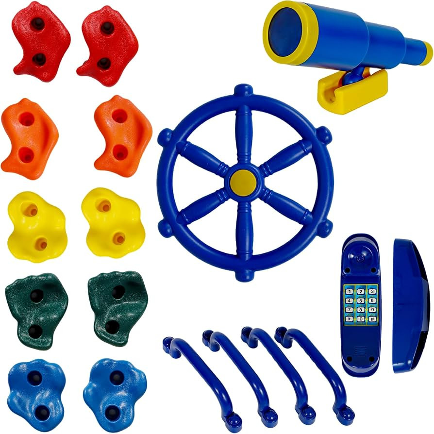 RedSwing Playground Accessories\uff0cBackyard Swing Set Pirate Plastic Playground Equipment Set w... | Amazon (US)
