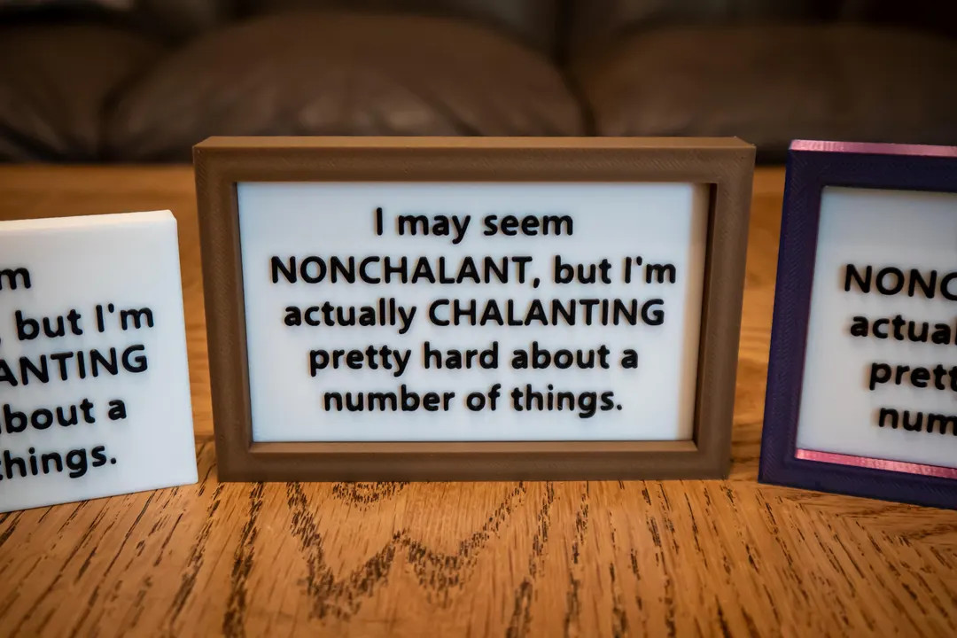 Funny Desk Sign: I'm Chalanting Pretty Hard - 3D Printed - Etsy | Etsy (US)