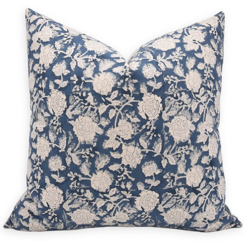 Floral Duck Canvas Indoor/Outdoor Pillow Cover | Wayfair North America