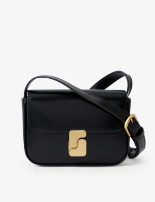 Bell S-embellished leather cross-body bag | Selfridges