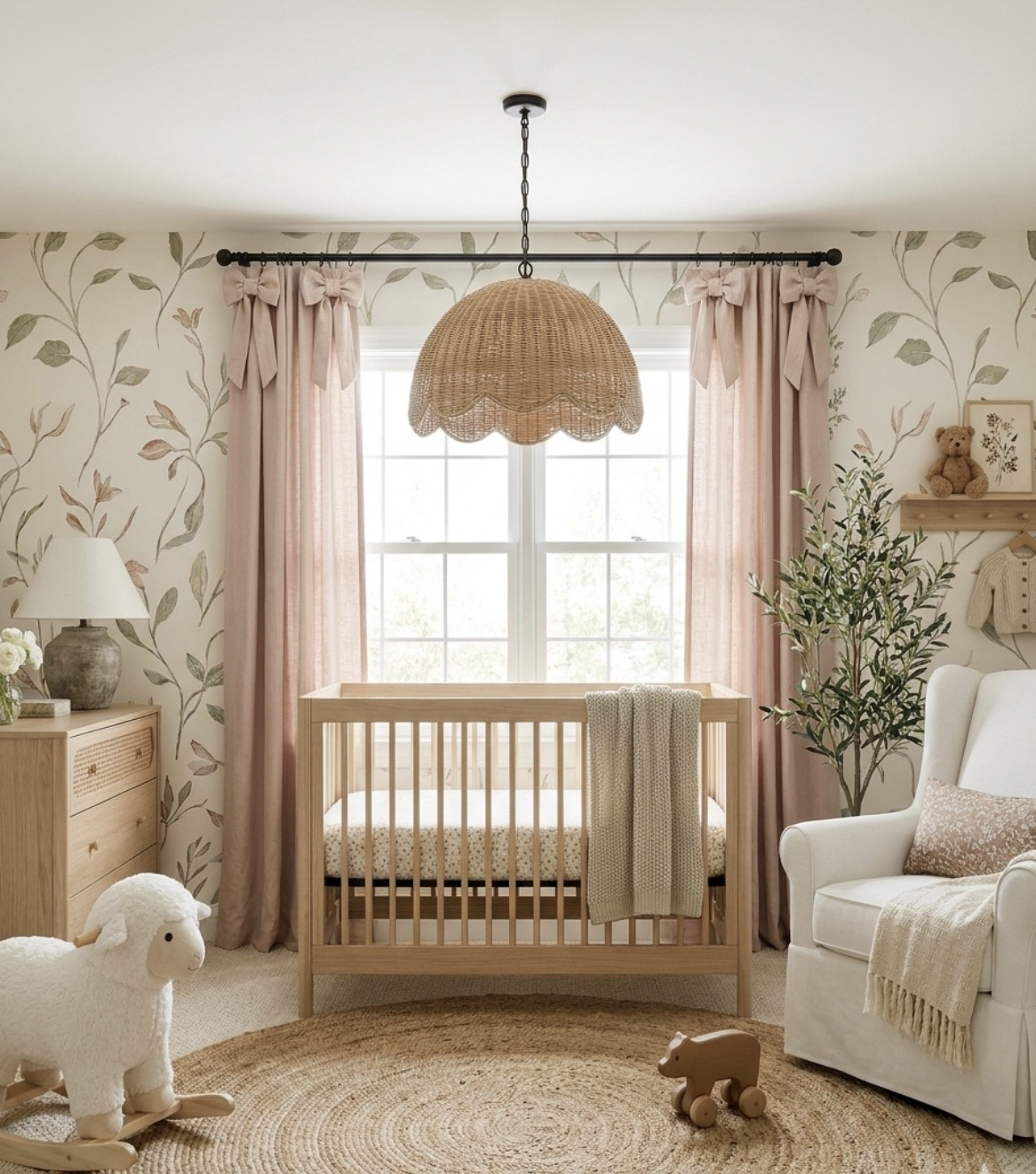 Dreamy sweet little girl nursery 🎀🤍

#LTKHome #LTKBaby #LTKKids