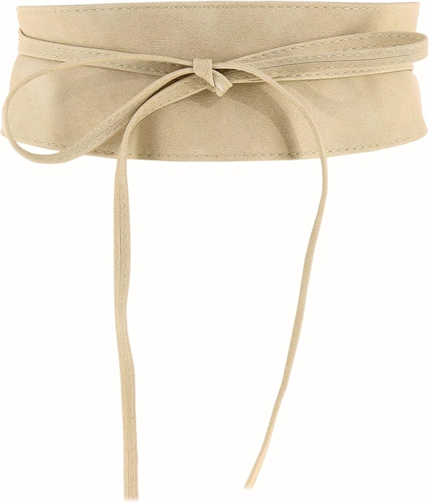 FASHIONGEN - Woman leatherette waisband Obi Belt, MICA | Amazon (US)
