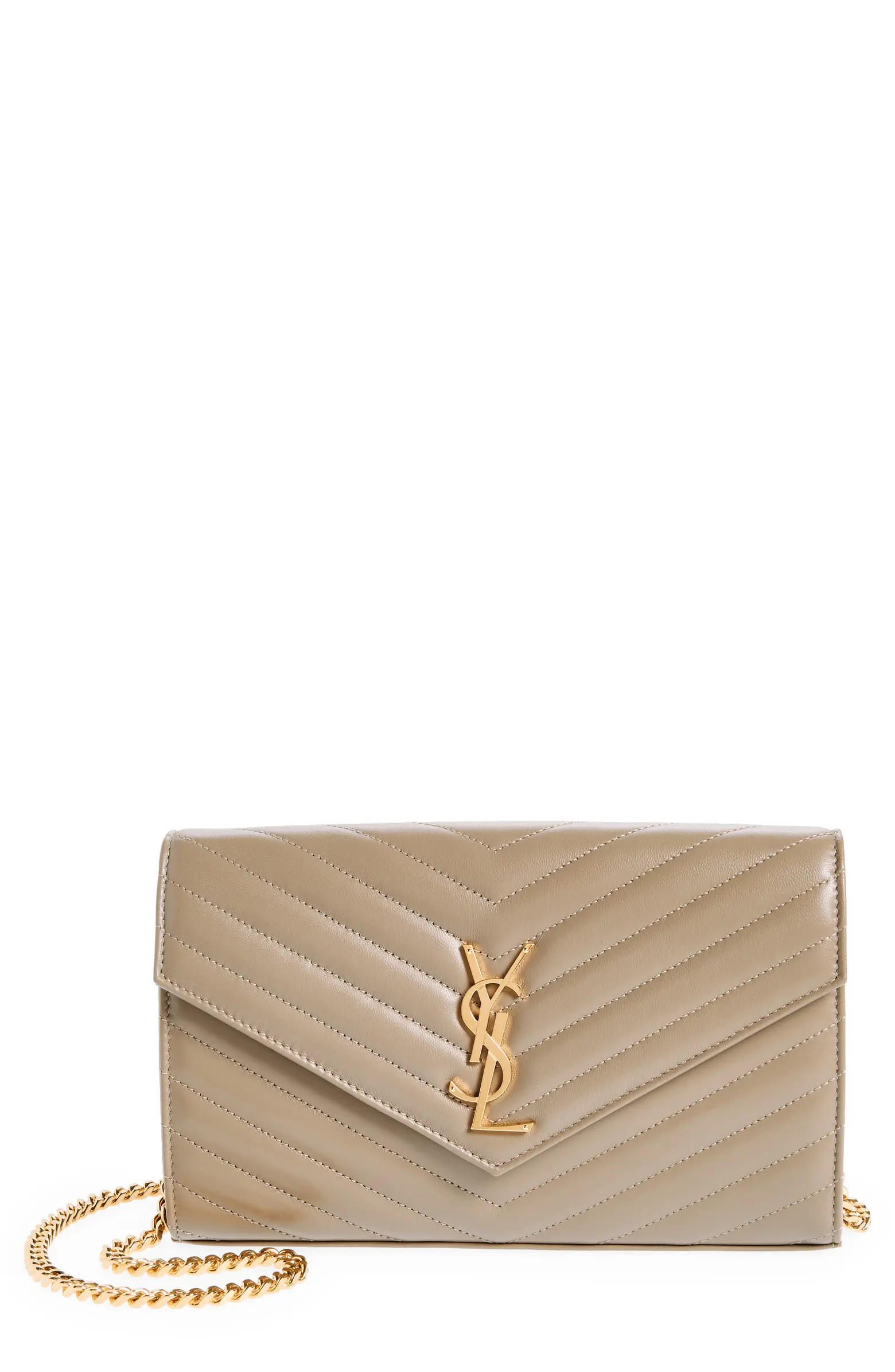 Matelassé Leather Wallet on a Chain | Nordstrom