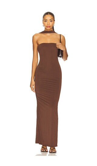 ALL THE WAYS Brissa Maxi Dress in Brown. - size M | Revolve Clothing (Global)
