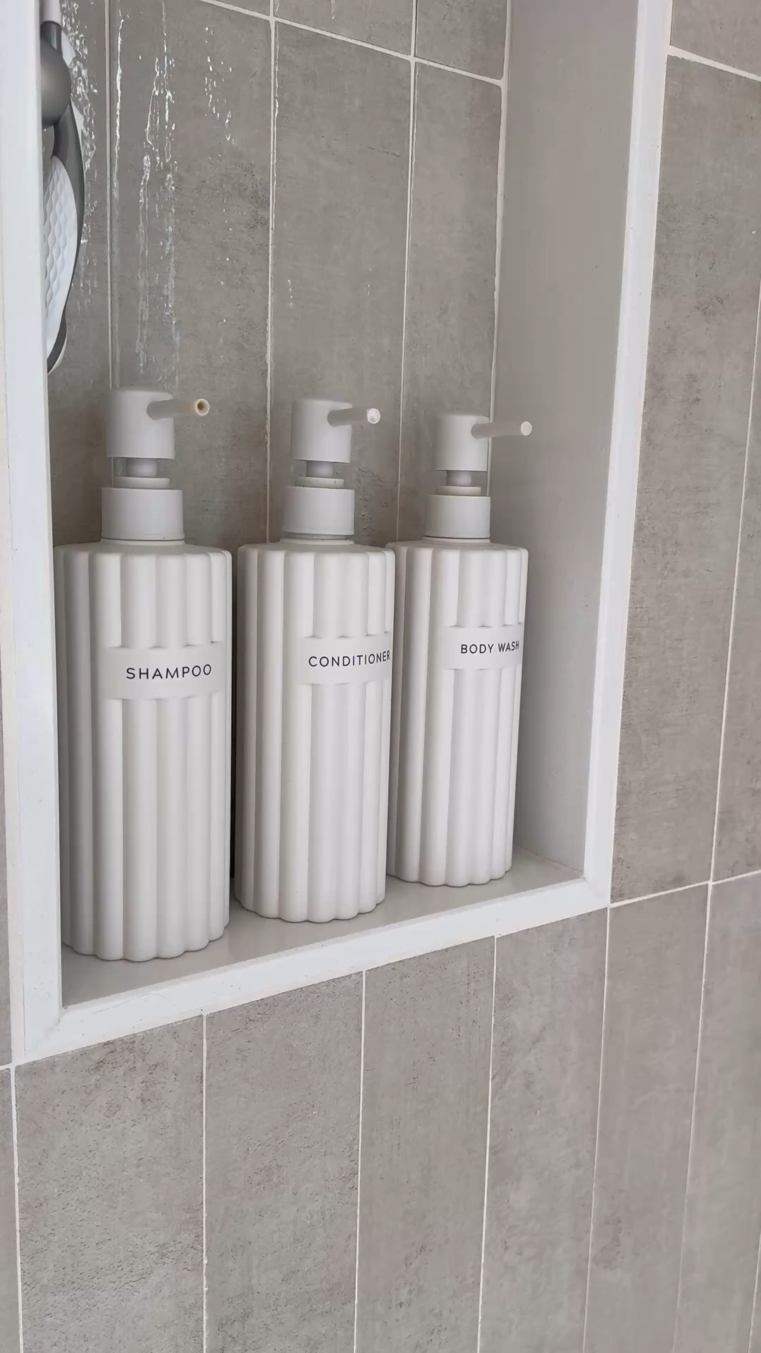 shampoo dispenser, body wash dispenser, chic home, home decor, bathroom, showerr

#LTKHome