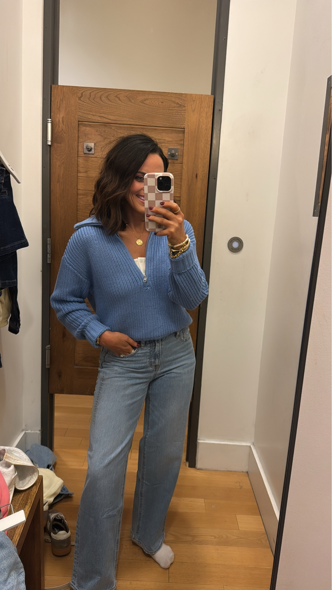 This is a perfect throw on and go to piece for cute everyday casual wear! This blue color is so pretty for mom on the go fashion. Feels sporty, clean, and easy to style. Women's fashion casual cute affordable outfit easy layering piece relaxed daily style mom life blue zip up Vintage Pickin 

#LTKdayinmylife #LTKmomlife #LTKootd