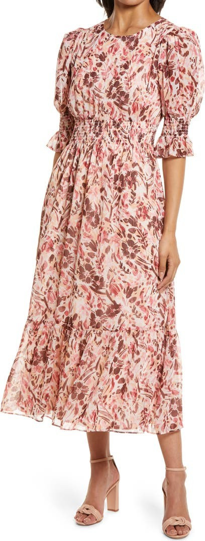 Floral Print Smocked Maxi Dress | Nordstrom | Nordstrom