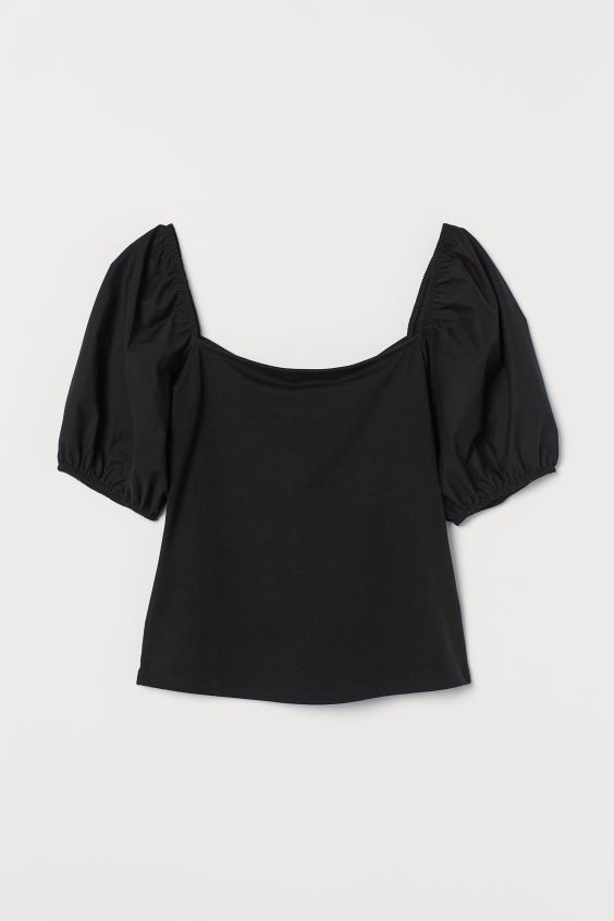 Puff-sleeved Top | H&M (US + CA)