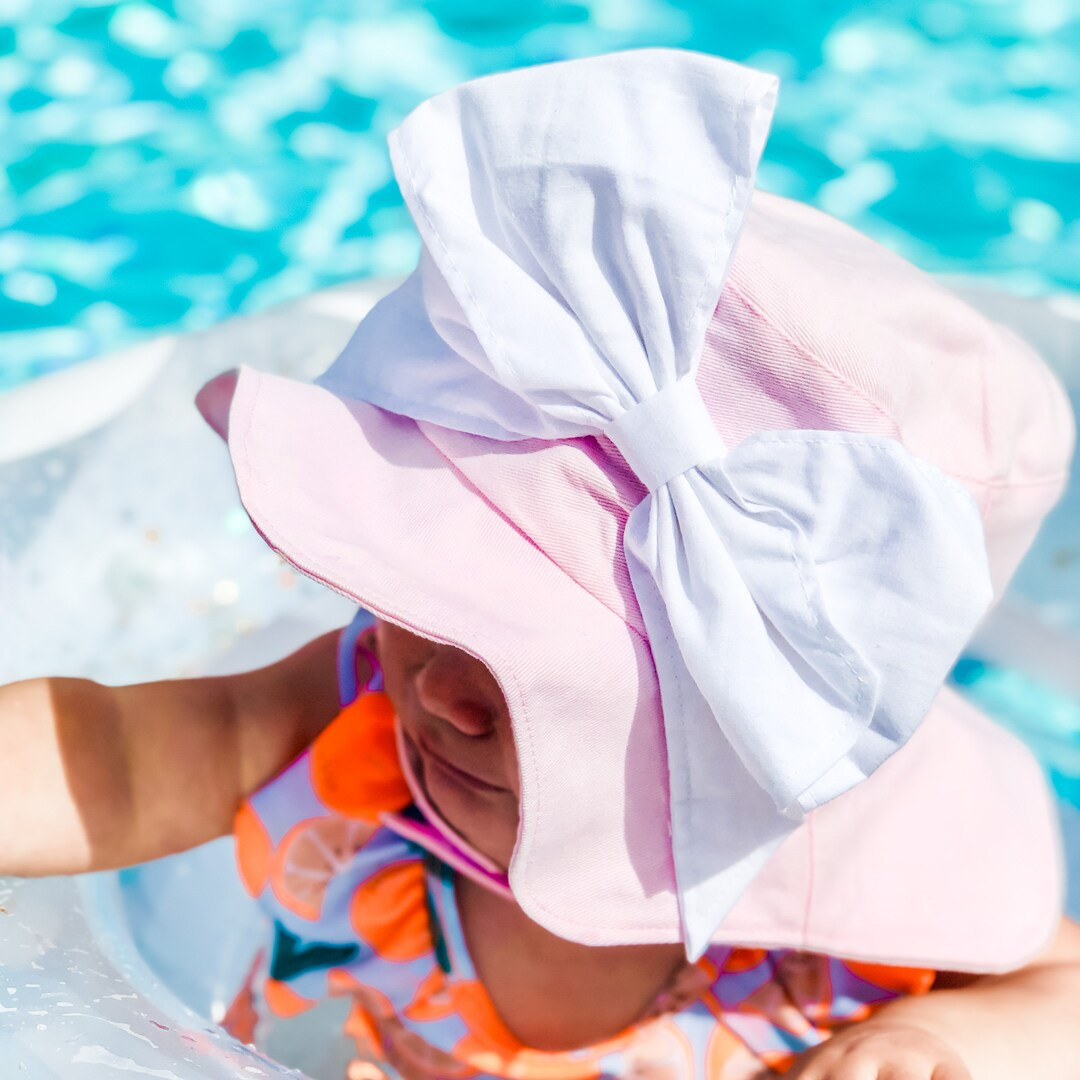 Bow-Rae-Mi Sun Hat - Baby Girl Sun Hat - Baby Floppy Hat - Sun Hat - Baby - Bow Hat - Newborn Sun... | Etsy (US)