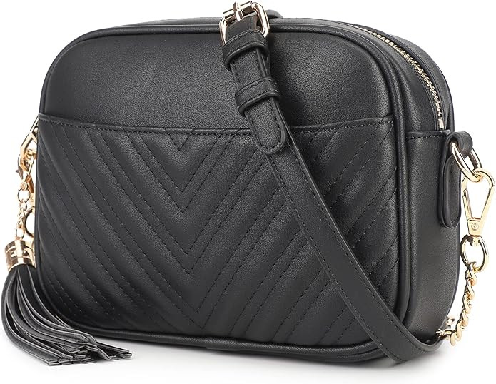 lola mae Quilted Crossbody Bag, Trendy Design Shoulder Purse | Amazon (US)