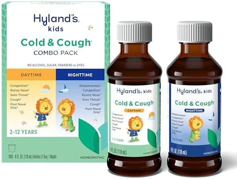 Hyland's Kids Cold and Cough, Day and Night Combo Pack, Cold Medicine for Ages 2 and up, Syrup Co... | Amazon (US)