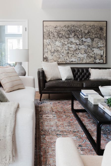 Modern living room, living room style, pet friendly furniture, leather sofa, white sofa

#LTKhome #LTKsalealert