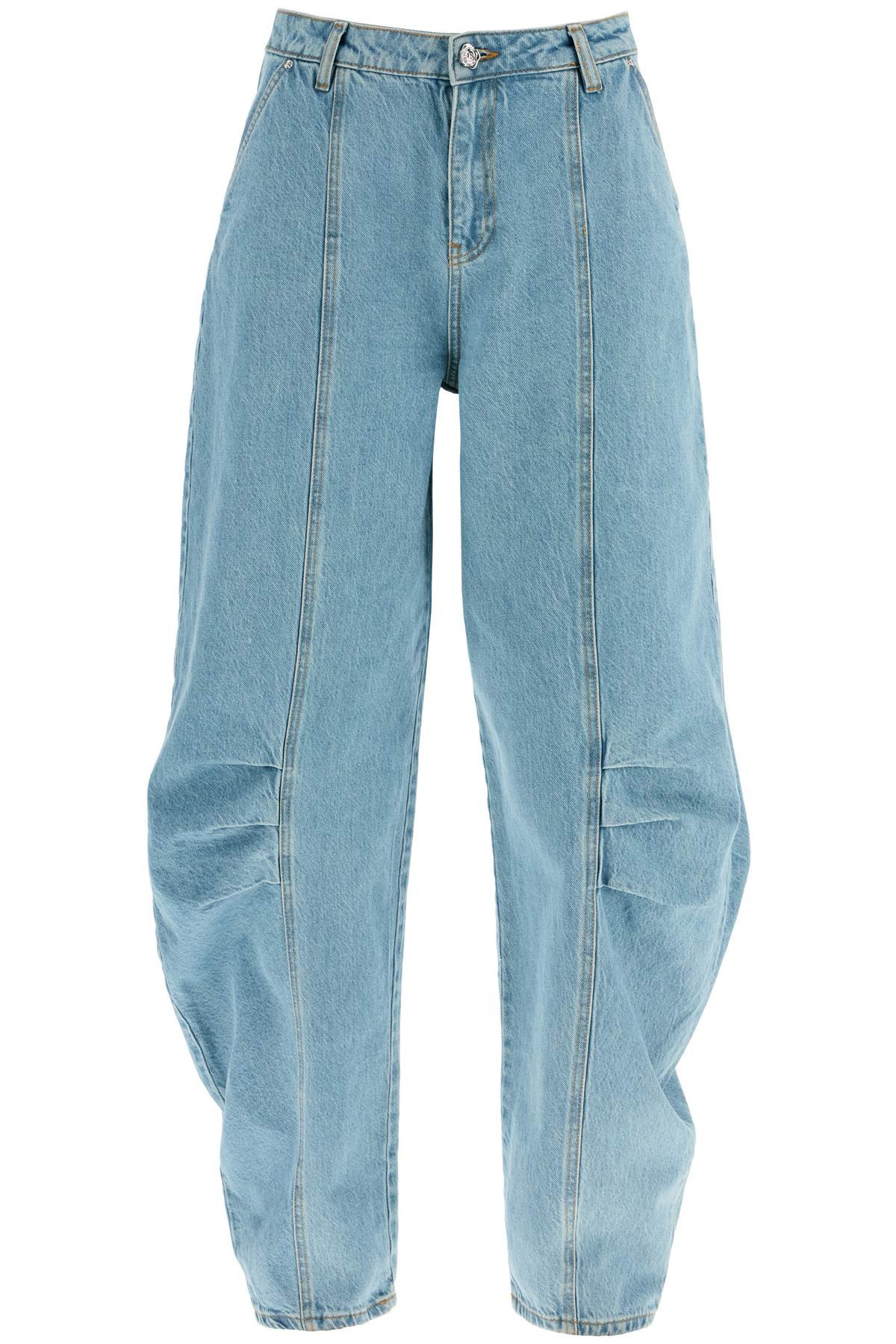Rotate Women's blue blue Sculptural Design Jeans | Shop Simon