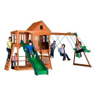 Backyard Discovery Pacific View All Cedar Swing Set-30015com - The Home Depot | The Home Depot