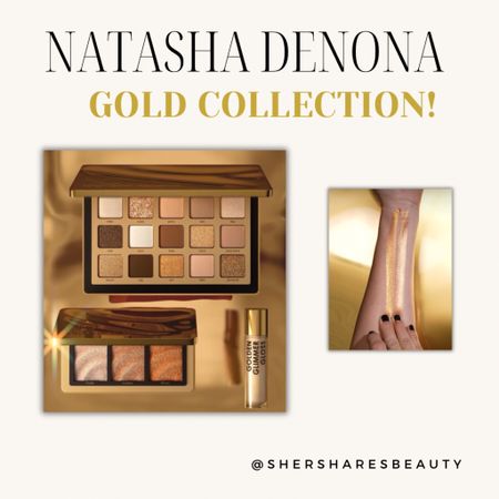 Natasha Denona new Gold Collection has already arrived on the Sephora site! New Gold palette, highlighter trip and golden lip gloss! 

#LTKbeauty