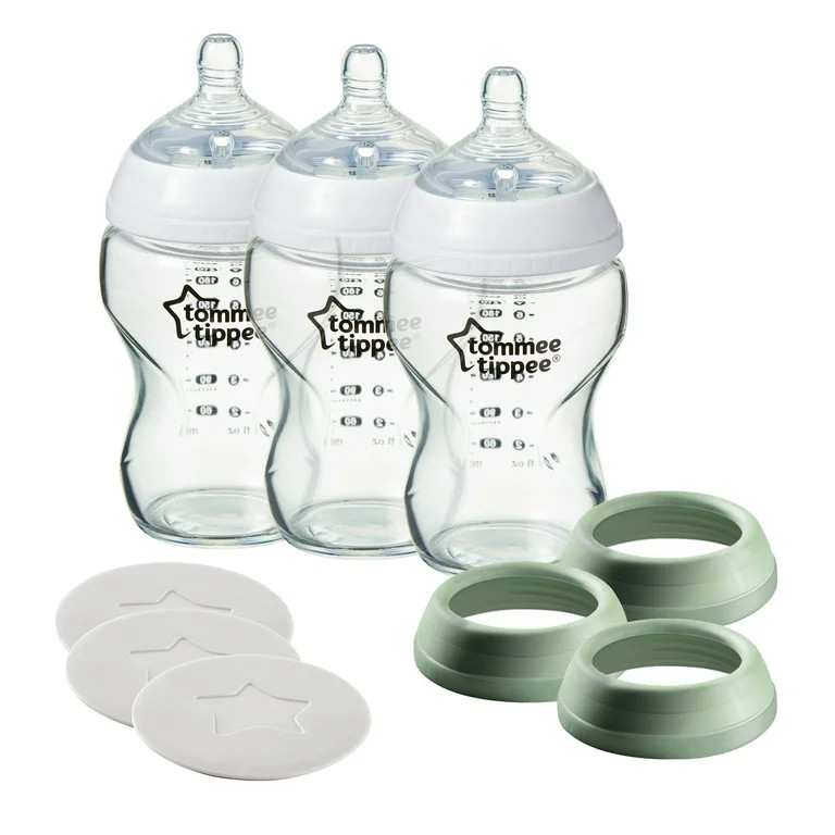 Tommee Tippee Closer to Nature 3 in 1 Convertible Glass Baby Bottles, Anti-Colic Valve \u2013 9-o... | Walmart (US)