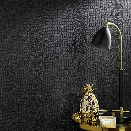 Graham & Brown 32-659 Superfresco Easy Crocodile Black Wallpaper (paste the wall product) | Amazon (US)