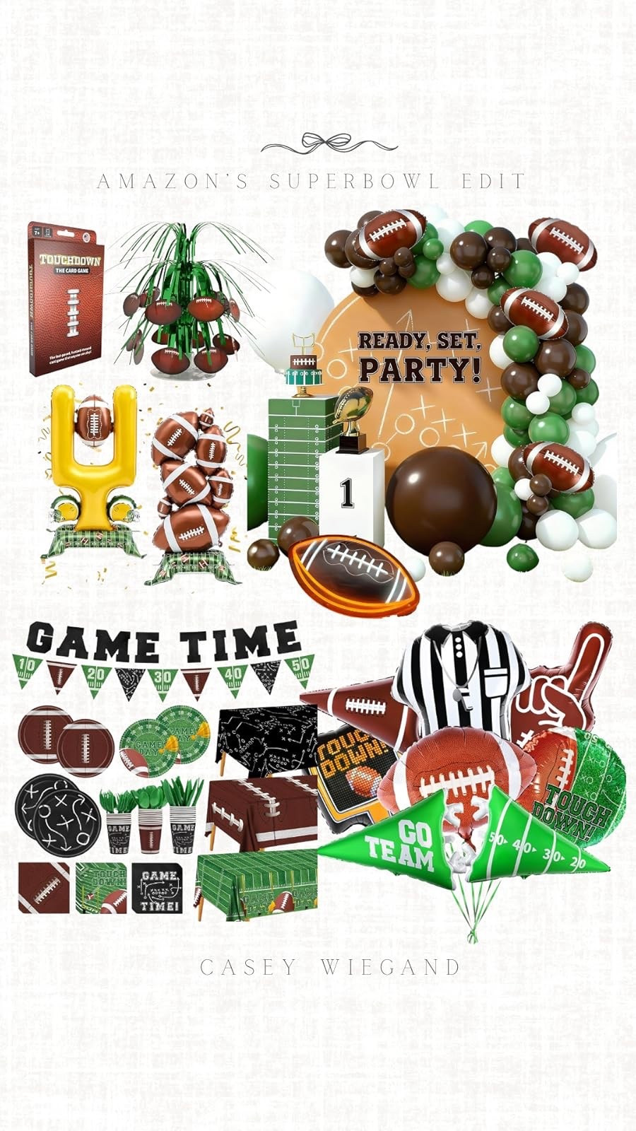 Get ready for the big game with these football party essentials from Amazon. #GameDayFun

#LTKgrwm #LTKdayinmylife #LTKootd