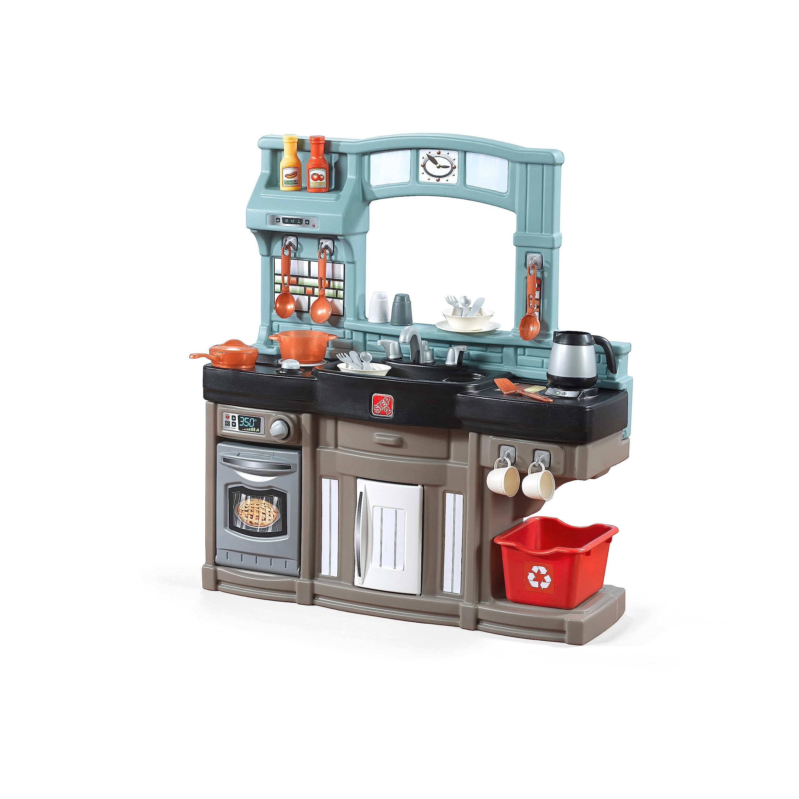 Step2 Best Chefs Kids Kitchen Playset, Indoor/Outdoor Kitchenette, Interactive Play with Lights a... | Amazon (US)