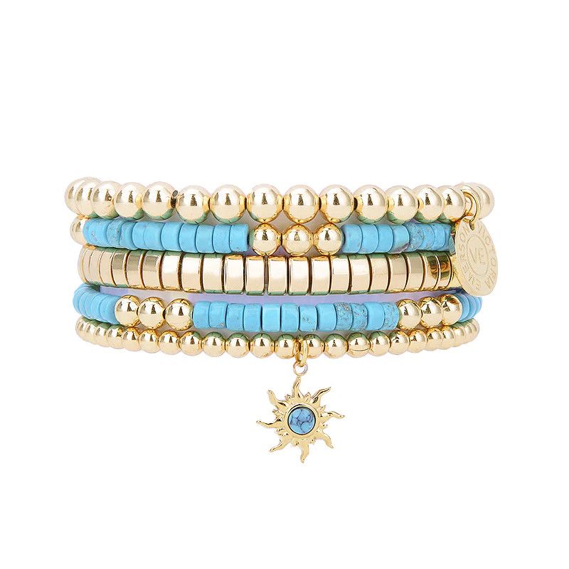 Amaia Stacking Bracelet Set | Turquoise Jewelry | Victoria Victoria Emmerson  | Victoria Emerson