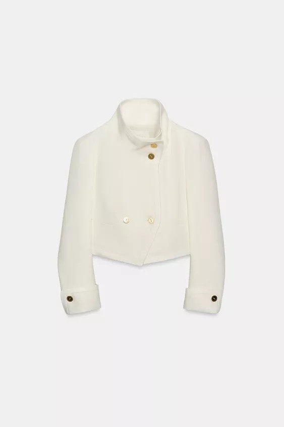 ZW COLLECTION LIMITED EDITION CONTRASTING CROPPED JACKET | Zara US