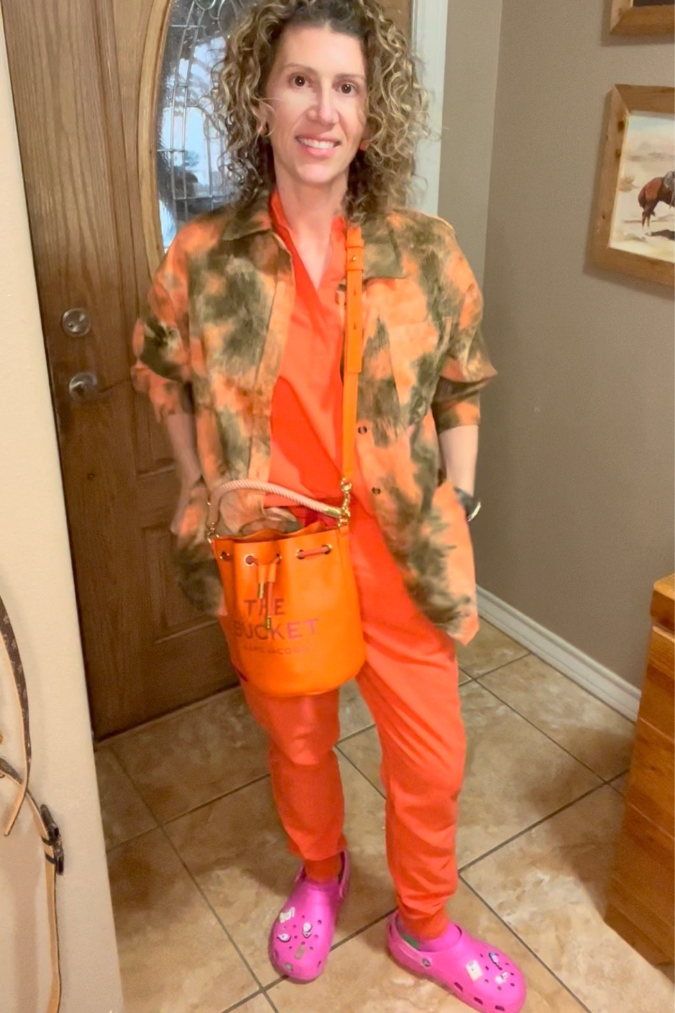 Figs scrubs for busy days. Super comfy with crocs. The coke of scrubs is not currently available, they are a seasonal color. But I love the cement color that I linked. Shacket is from Infinity Boutique https://theinfinityboutiquebykait.com/?ref=hqtZag6F 

#LTKworkwear #LTKunder100 #LTKstyletip