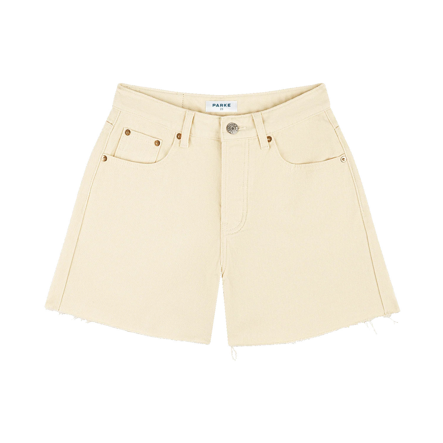 Long Baggy Shorts - Cream | Parke