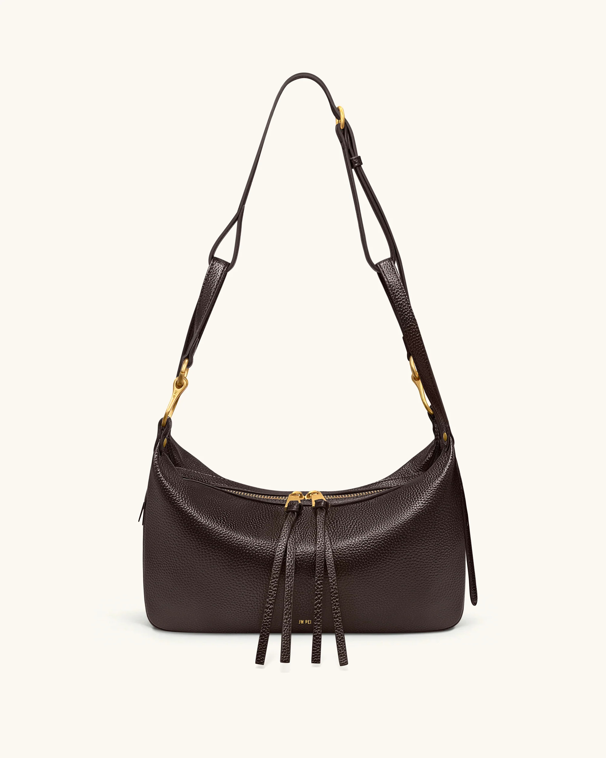Selia Soft-Grain Crossbody Bag - Dark Brown | JW PEI US