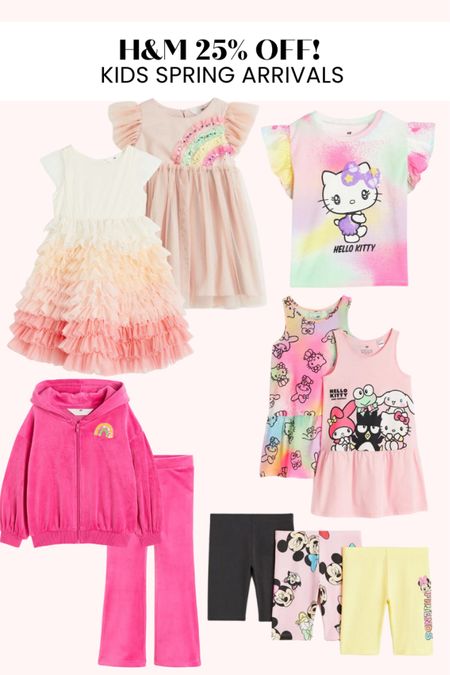 Kids spring dresses 
Kids loungewear 
Kids shorts
Hello kitty
Disney outfits for kids


#LTKSeasonal #LTKkids #LTKfamily