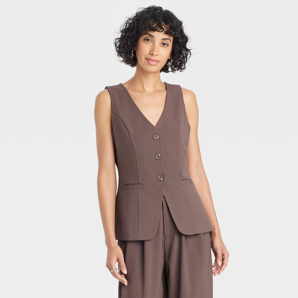 Women's Button-Front Vest - A New Day™ | Target