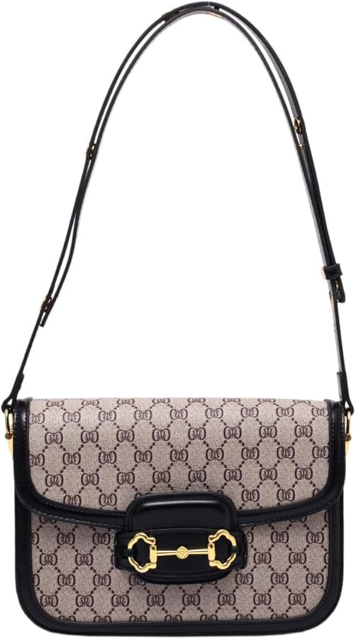 Women's Small Crossbody Bags with Golden Buckle Artificial Leather Purse Handbag in Fashionable D... | Amazon (US)