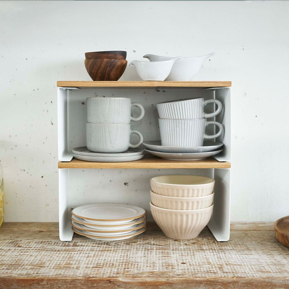 Yamazaki Stackable Countertop Shelf | West Elm (US)