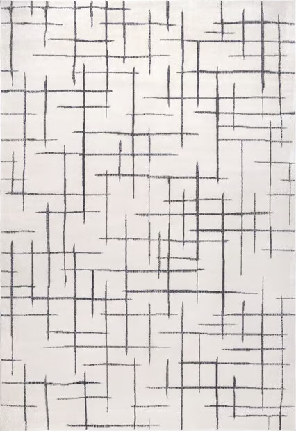 Beige Jasmine Contemporary Lattice Area Rug | Rugs USA