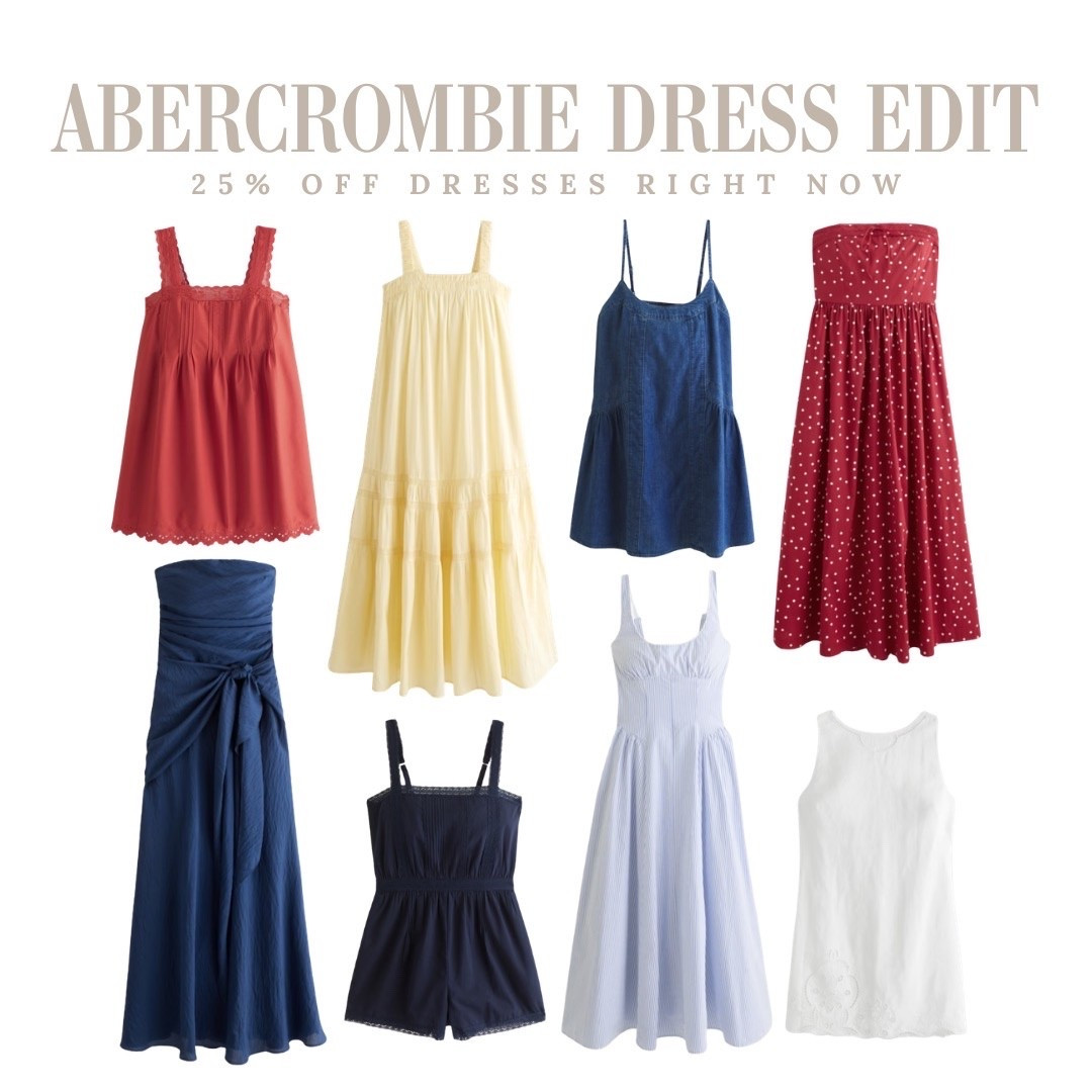 If you’ve been eyeing an Abercrombie dress, now is the time to grab it! Rounded up my favorite styles for summer, and they’re currently 25% off.

#LTKmomlife #LTKSeasonal #LTKOver40