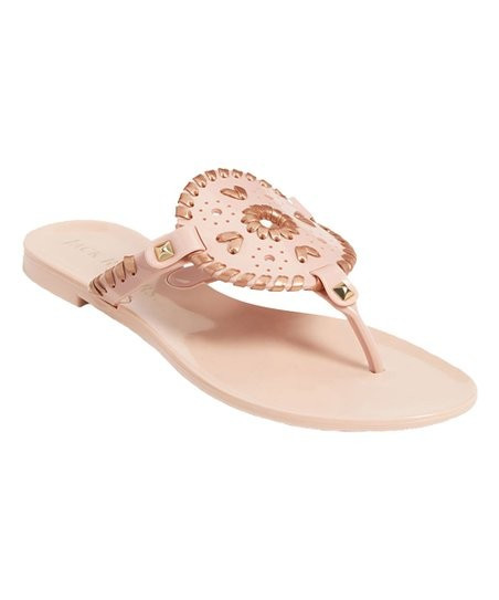 Rose Gold & Blush Georgica Jelly Sandal - Women | Zulily