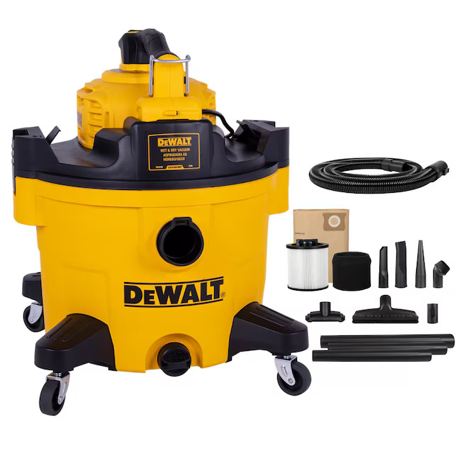 DEWALT 9-Gallon 5-HP Corded Wet/Dry Shop Vacuum with Accessories Included | Lowe's