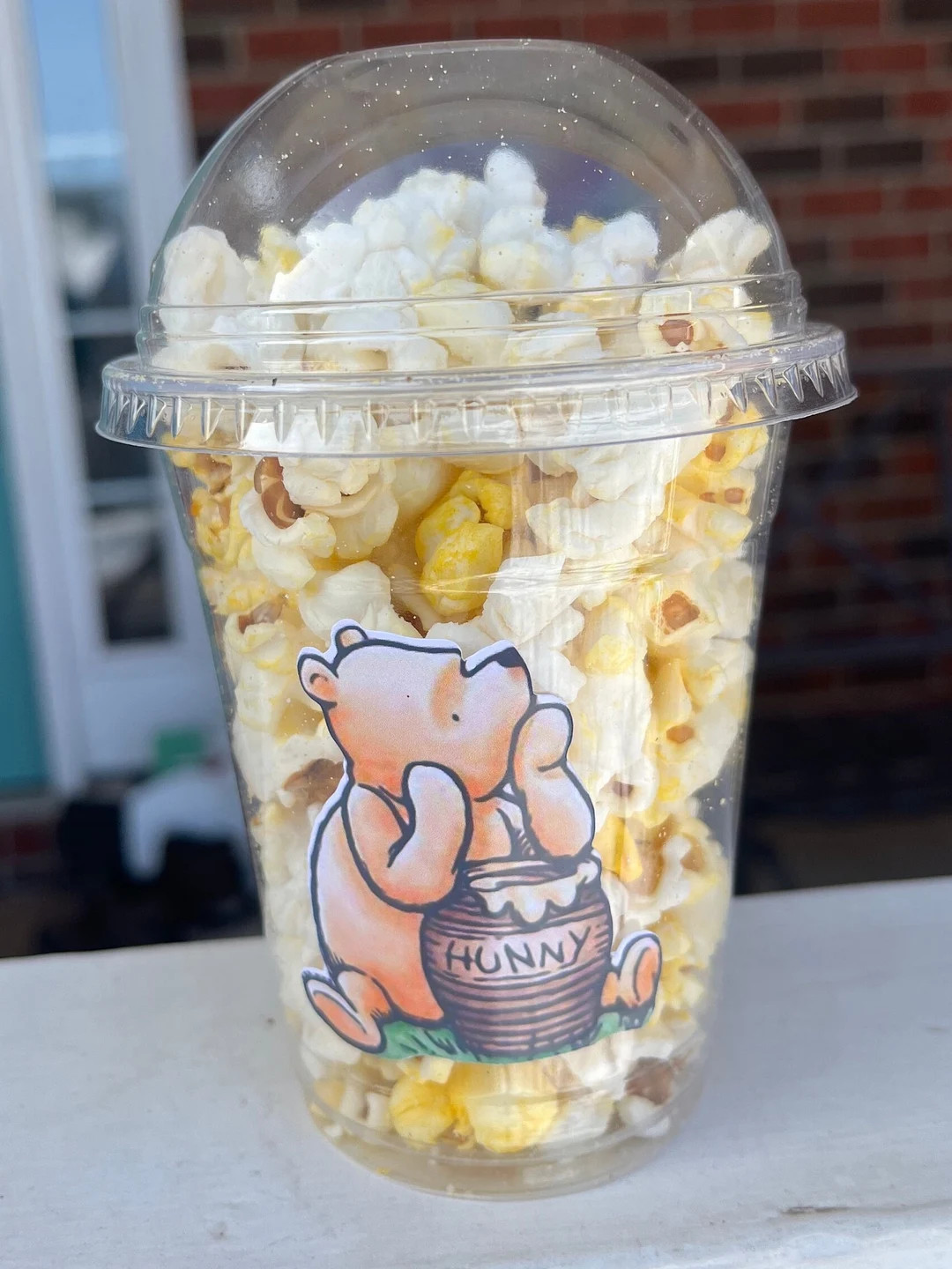 Classic Winnie the Pooh Popcorn Cups With Dome Lid, Party Favors - Etsy | Etsy (US)