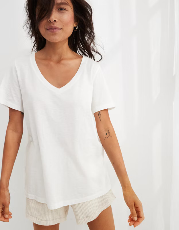 Aerie Basic V-Neck T-Shirt | Aerie